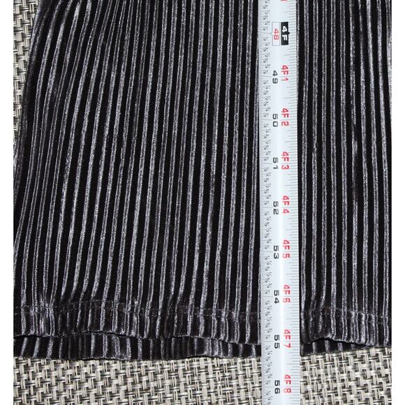 HYFVE Wrap Front V-Neck Velvet Ribbed Slimline Maxi Dress or Duster Gray S Party - Picture 5 of 5